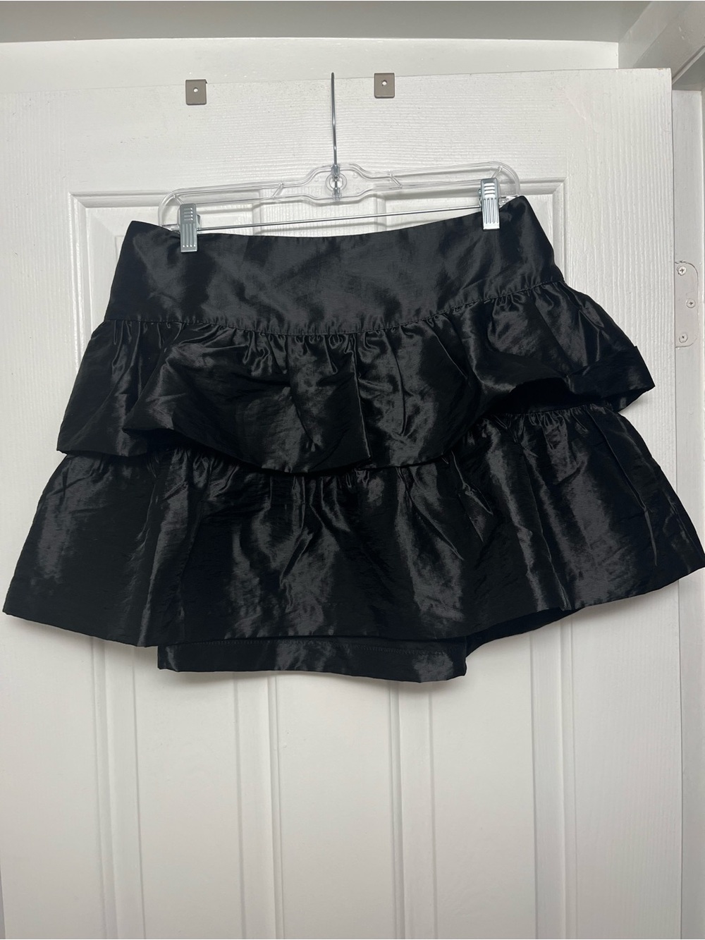 Black Tiered Mini Skirt - Brand Not Visible
